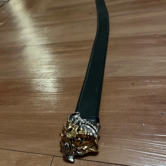 Black Versace Medusa Belt - Picture 3 of 4